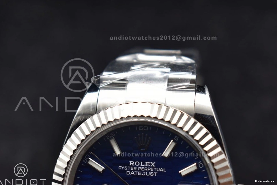Textured Steel 904L 126334 DateJust 1:1 637 Blue On Edition VR Dial Best Clean TimelessDesign Bracelet 41 Oyster 0205